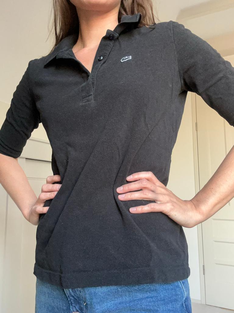 Lacoste polo dames, valt als S/M, Kleding | Dames, Zwart, Ophalen of Verzenden, Korte mouw, Maat 36 (S)
