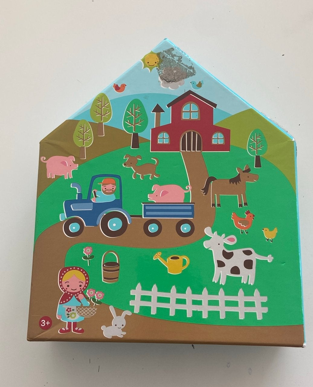 HEMA Boerderij Puzzel, 30 stukjes, Kinderen en Baby's, Ophalen of Verzenden, 10 tot 50 stukjes, Gebruikt, 2 tot 4 jaar