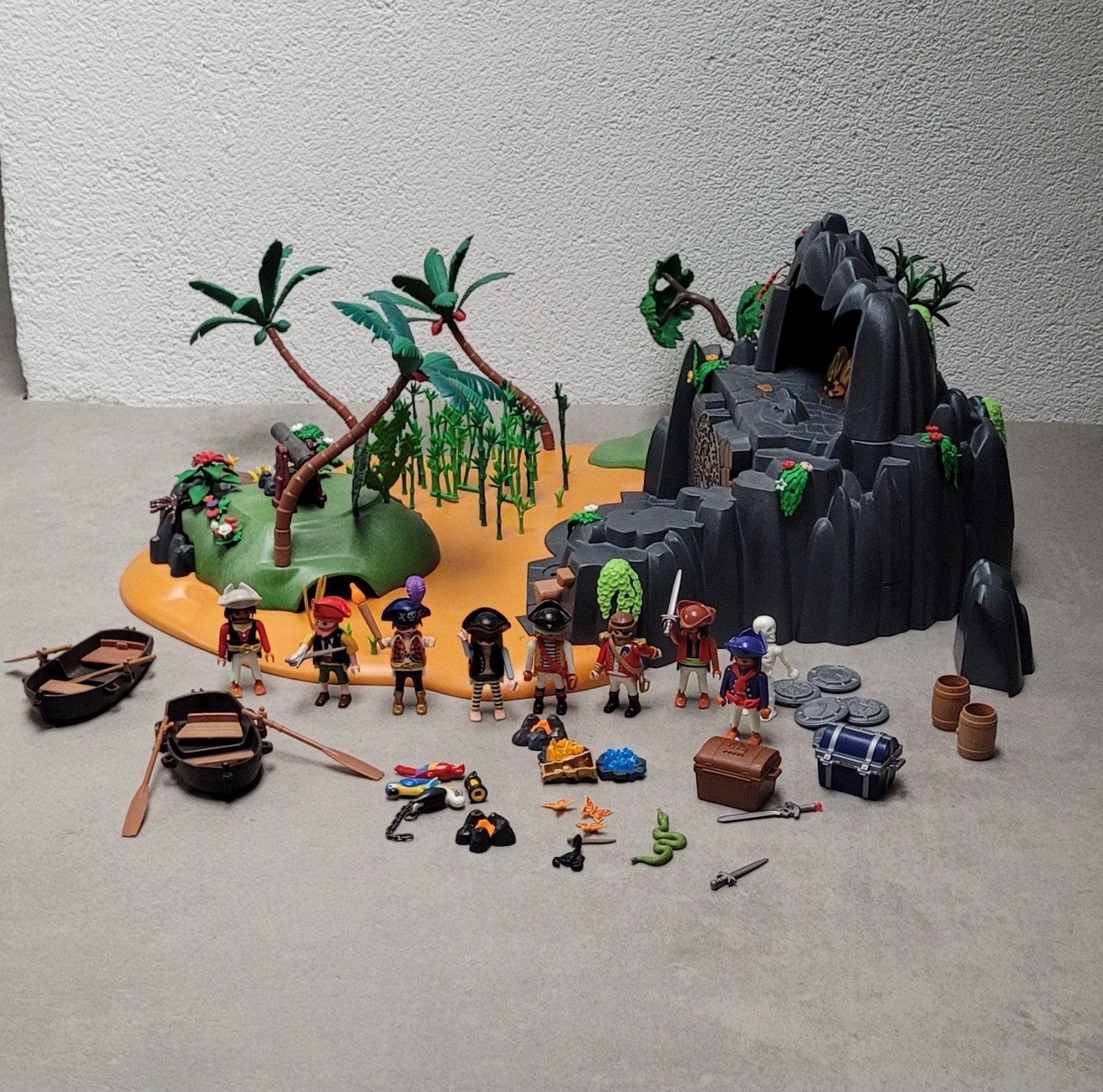 Playmobiel piraten eiland, Ophalen