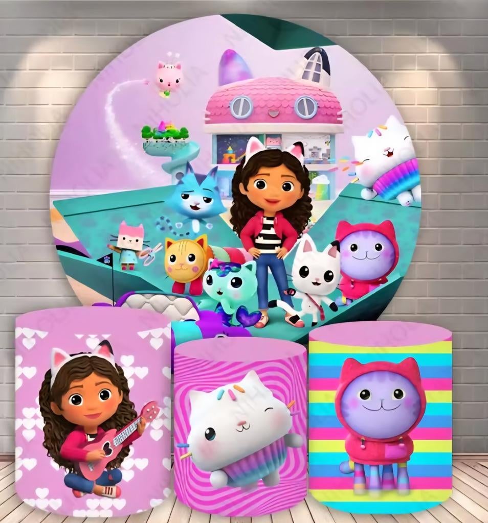 Nieuw!! Kinder thema feest gabby,s dollhouse, Ophalen of Verzenden, Nieuw, Versiering, Verjaardag