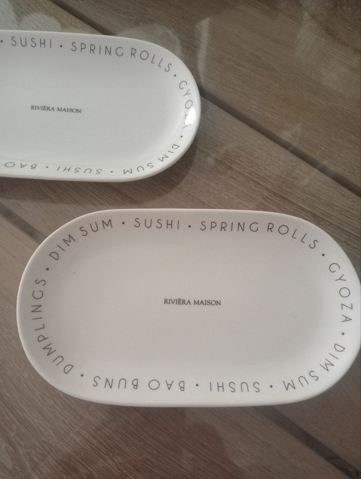 Riviera Maison sushi plates, Ophalen of Verzenden, Zo goed als nieuw, Overige stijlen, Bord(en)