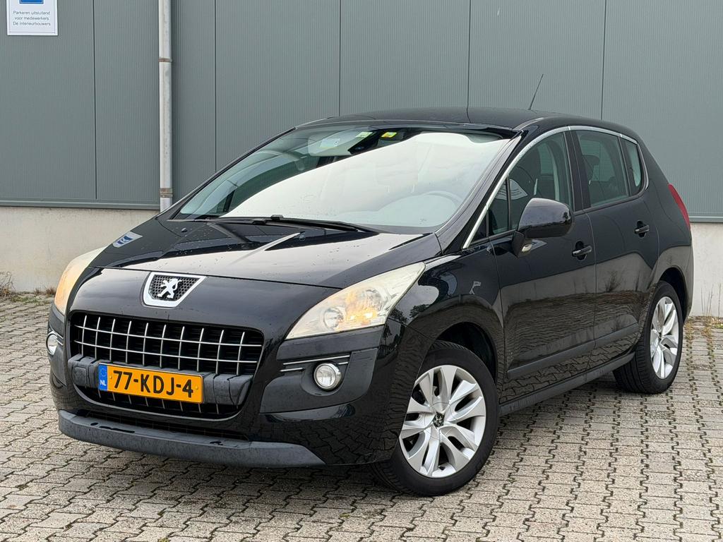 Peugeot 3008 1.6 VTI 2009 Zwart, Auto's, Voorwielaandrijving, 1374 kg, 4 cilinders, Zwart