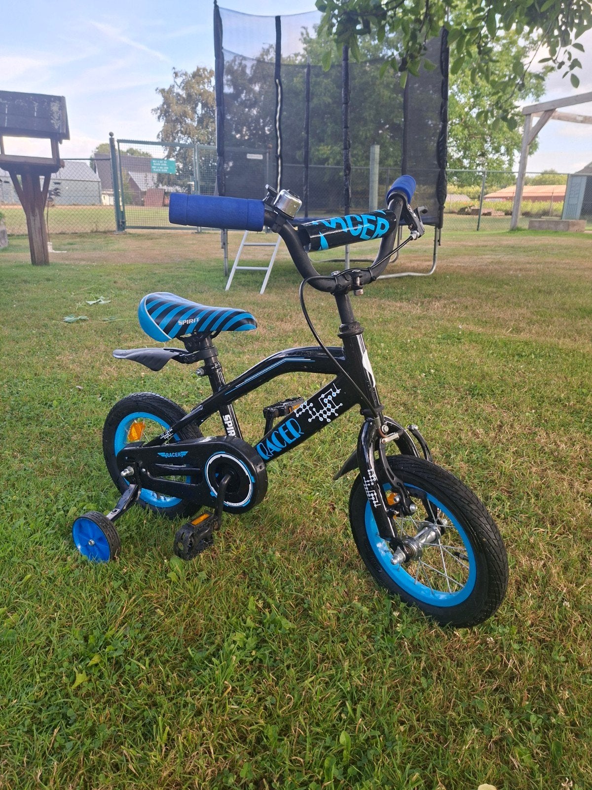 Spirit Racer kinderfiets 12 inch met zijwieltjes, Ophalen, Zijwieltjes, Gebruikt, Spirit Racer