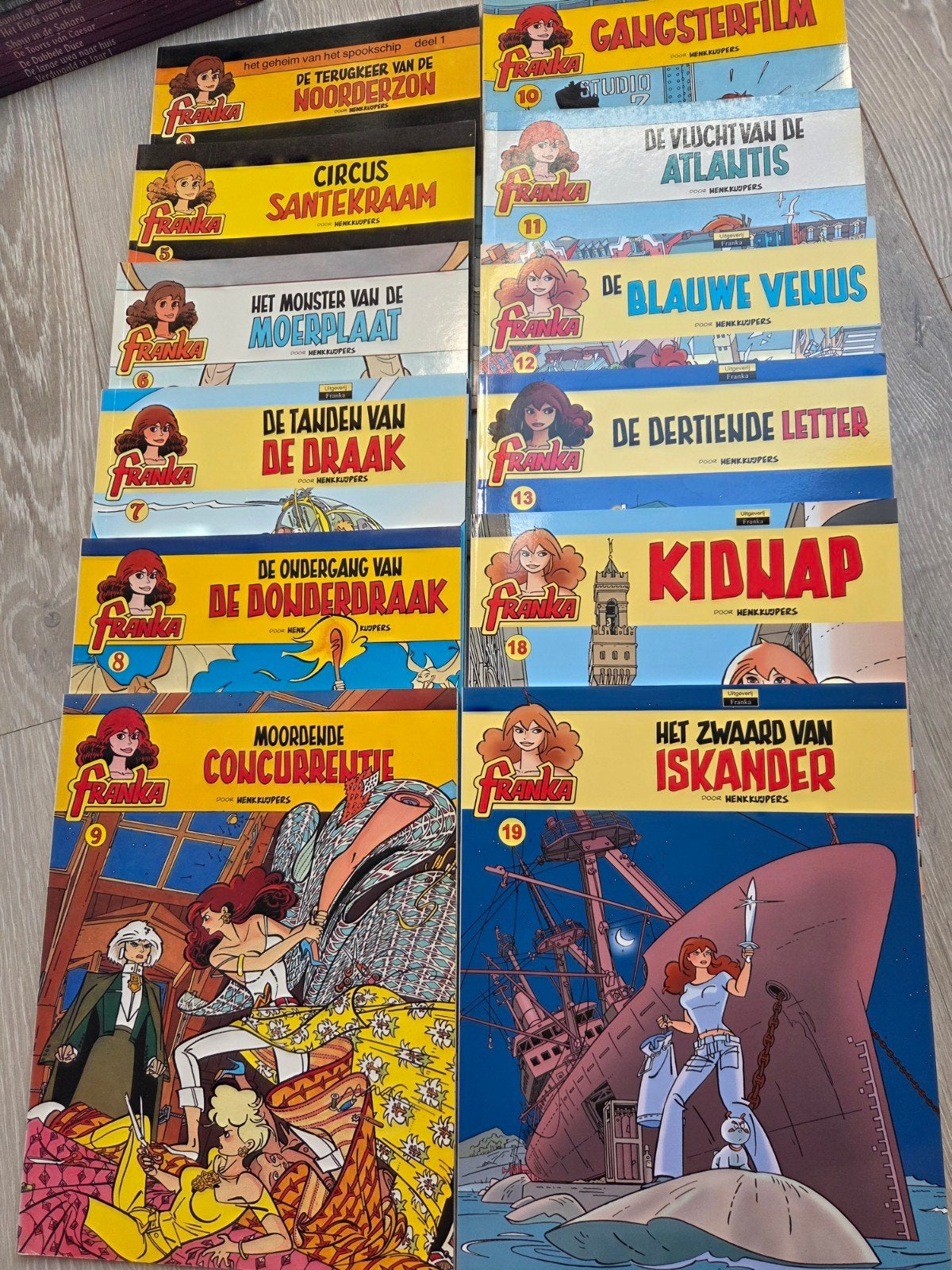 Franka - 12x stripboeken, Meerdere stripboeken, Ophalen of Verzenden, Gelezen