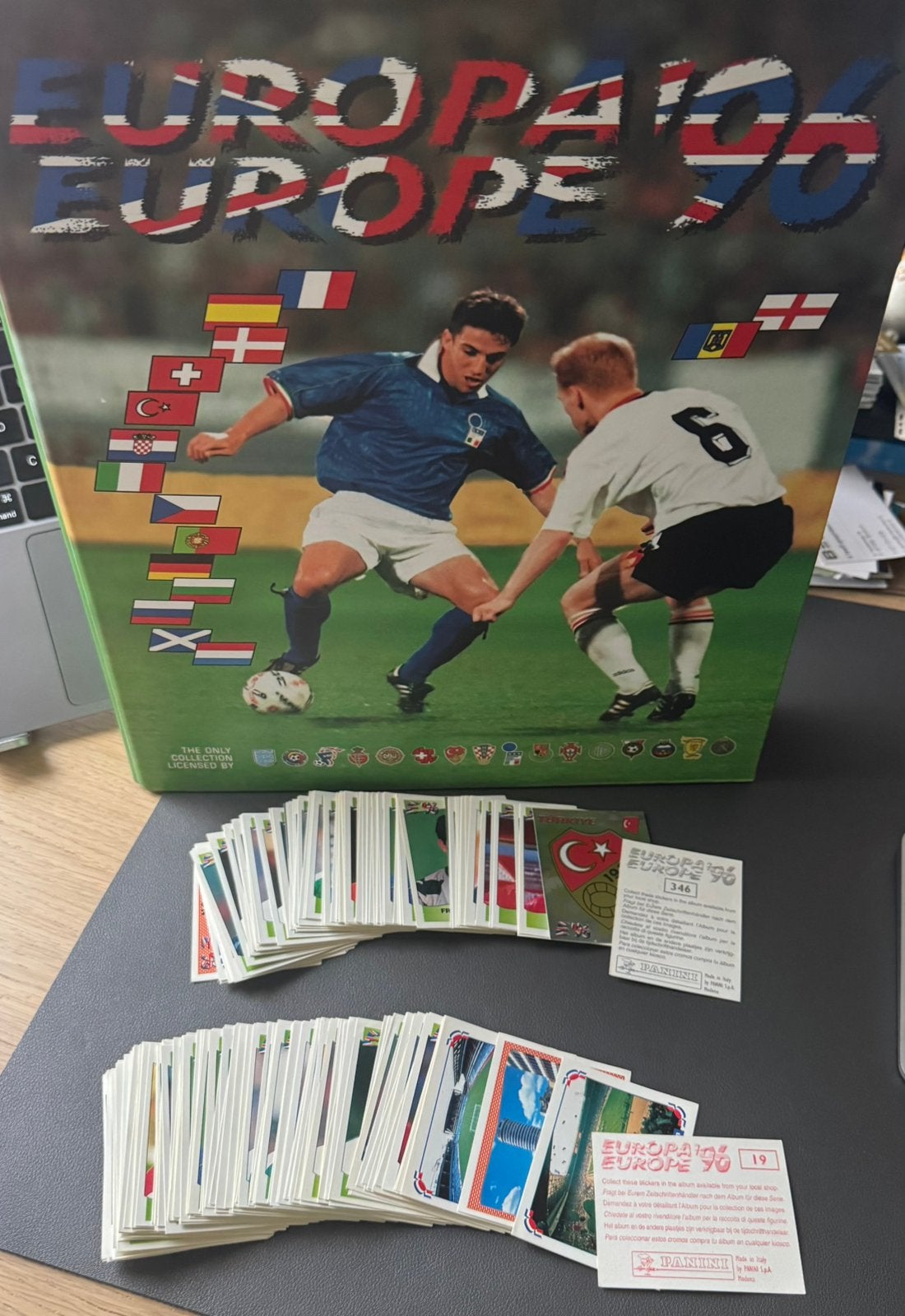 Panini Voetbal EK 1996 Stickers Nieuwstaat, Ophalen of Verzenden, Nieuw, Meerdere stickers