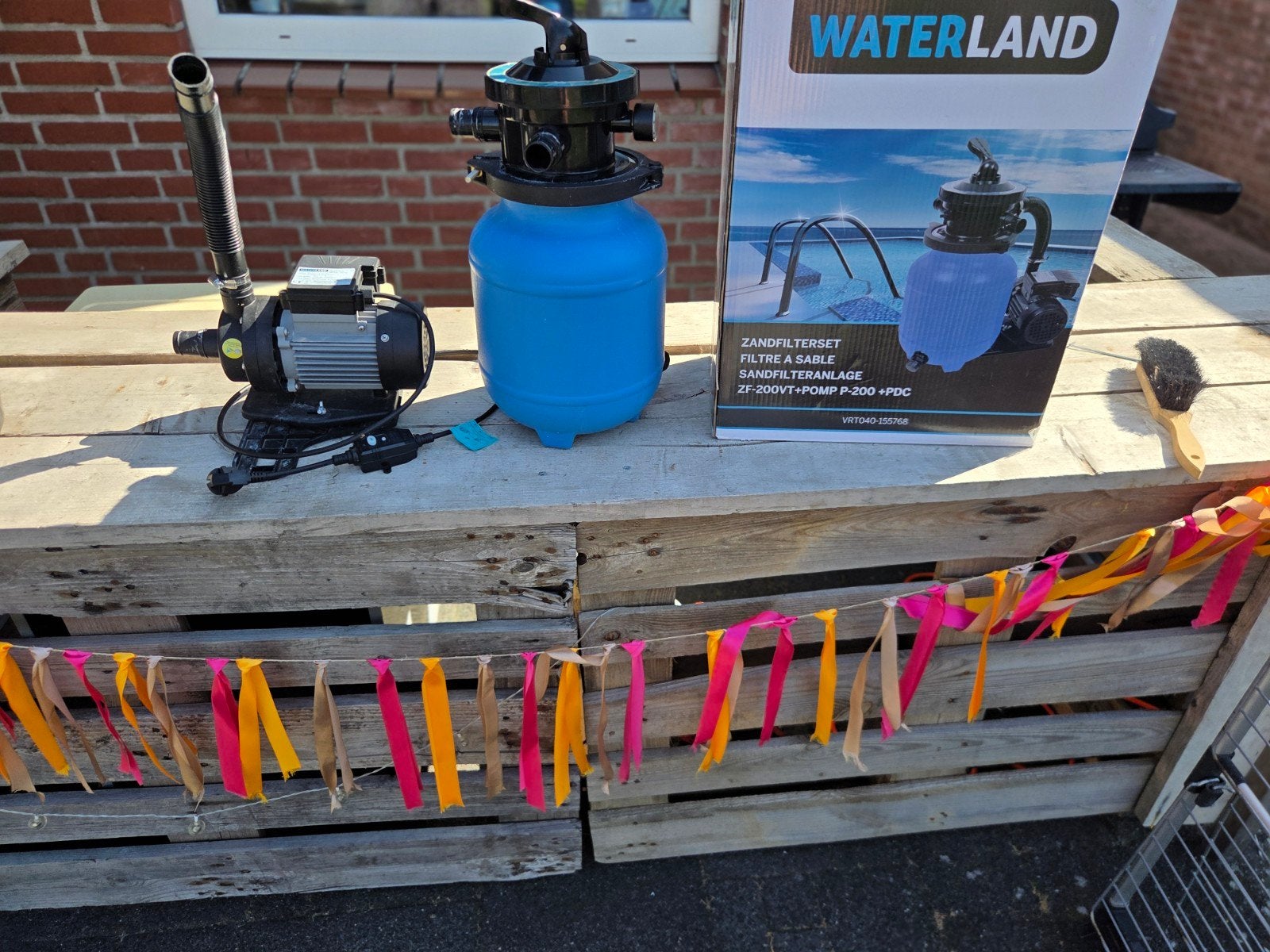 Waterland Zandfilterset ZF-200 Zwembadpomp, Ophalen of Verzenden, Gebruikt, Zwembadpomp