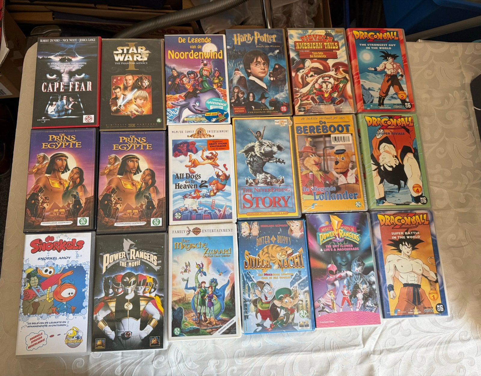 Grote collectie videobanden (VHS) in redelijke staat, Cd's en Dvd's, VHS | Film, Gebruikt, Alle leeftijden, Kinderfilm, VHS