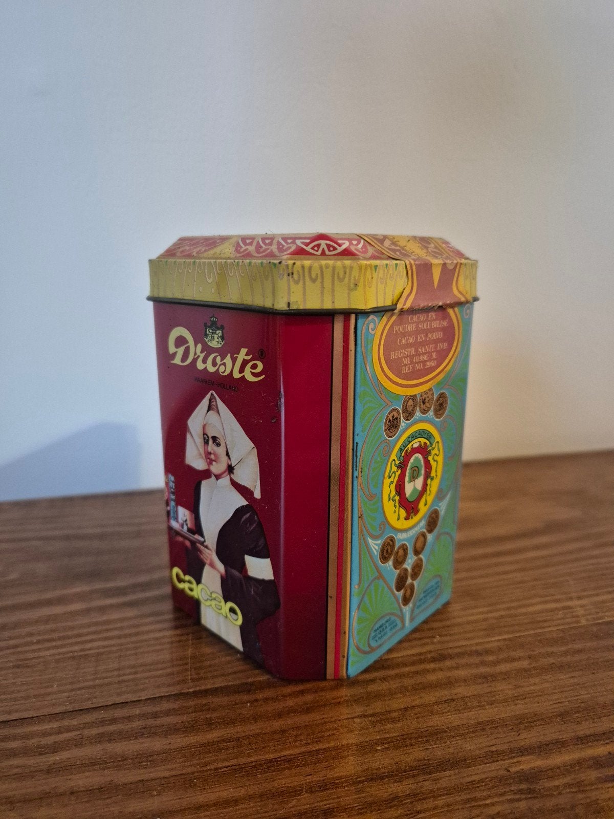 Vintage Droste Cacao Blik - Zeldzaam Verzamelobject, Ophalen of Verzenden