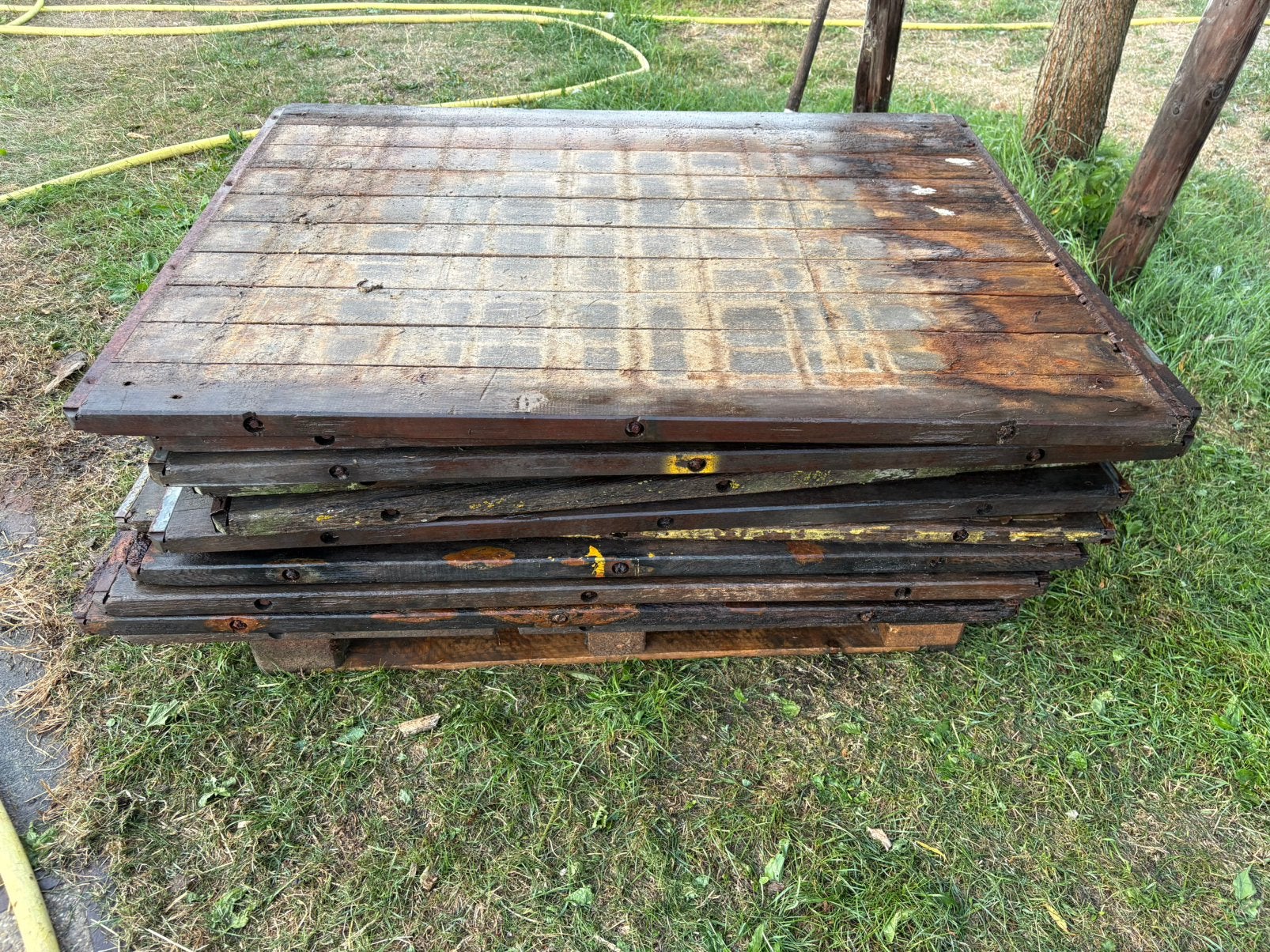 Steenschotten 18 stuks, Ophalen, Gebruikt, Hout