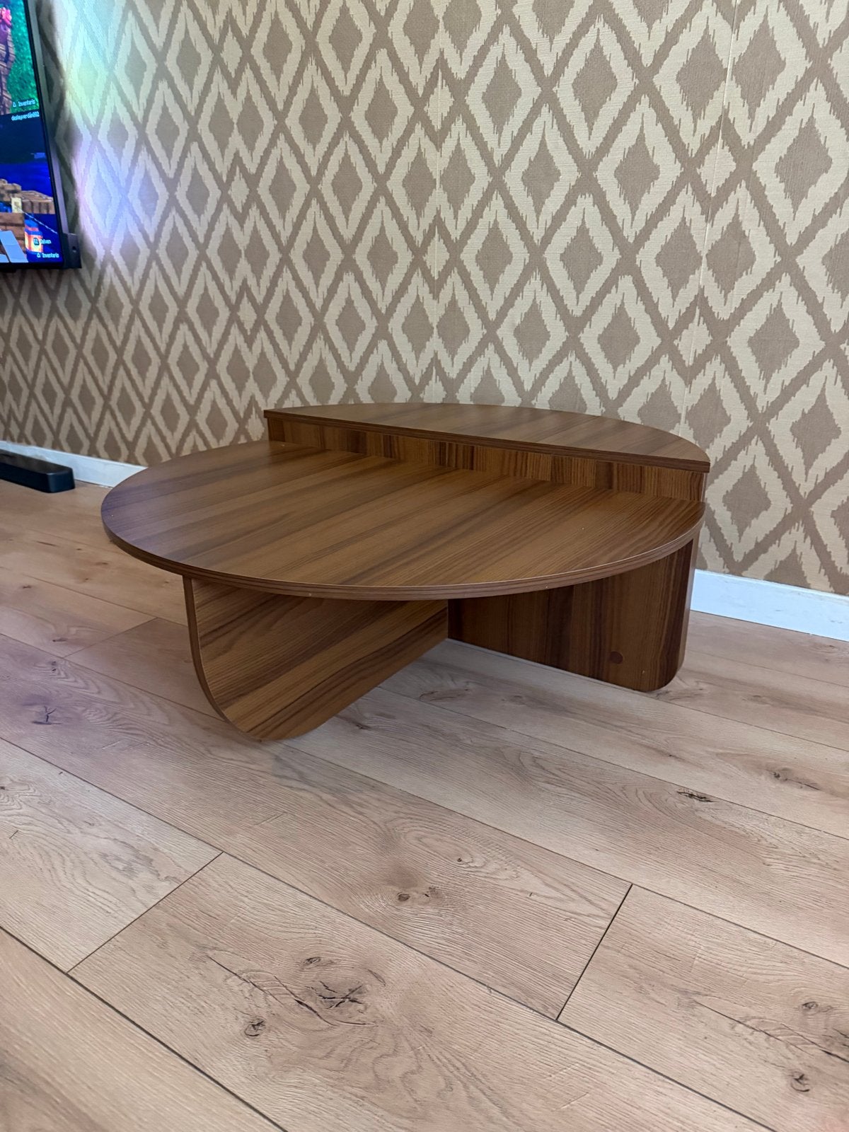 Salontafel Action - Rond, Houtkleurig, Ophalen, 50 – 75, Rond, 50 tot 100 cm