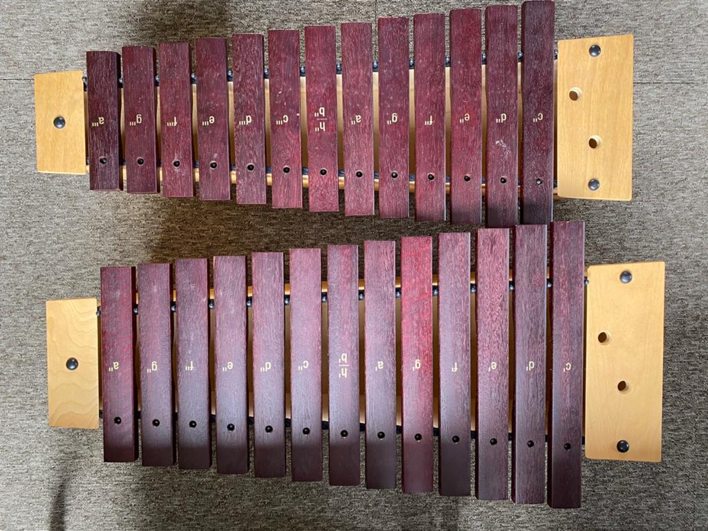 Sonor Orff Percussie Set: Tenor, Alt, Sopraan Xylofoons, Ophalen of Verzenden, Gebruikt, Melodische percussie