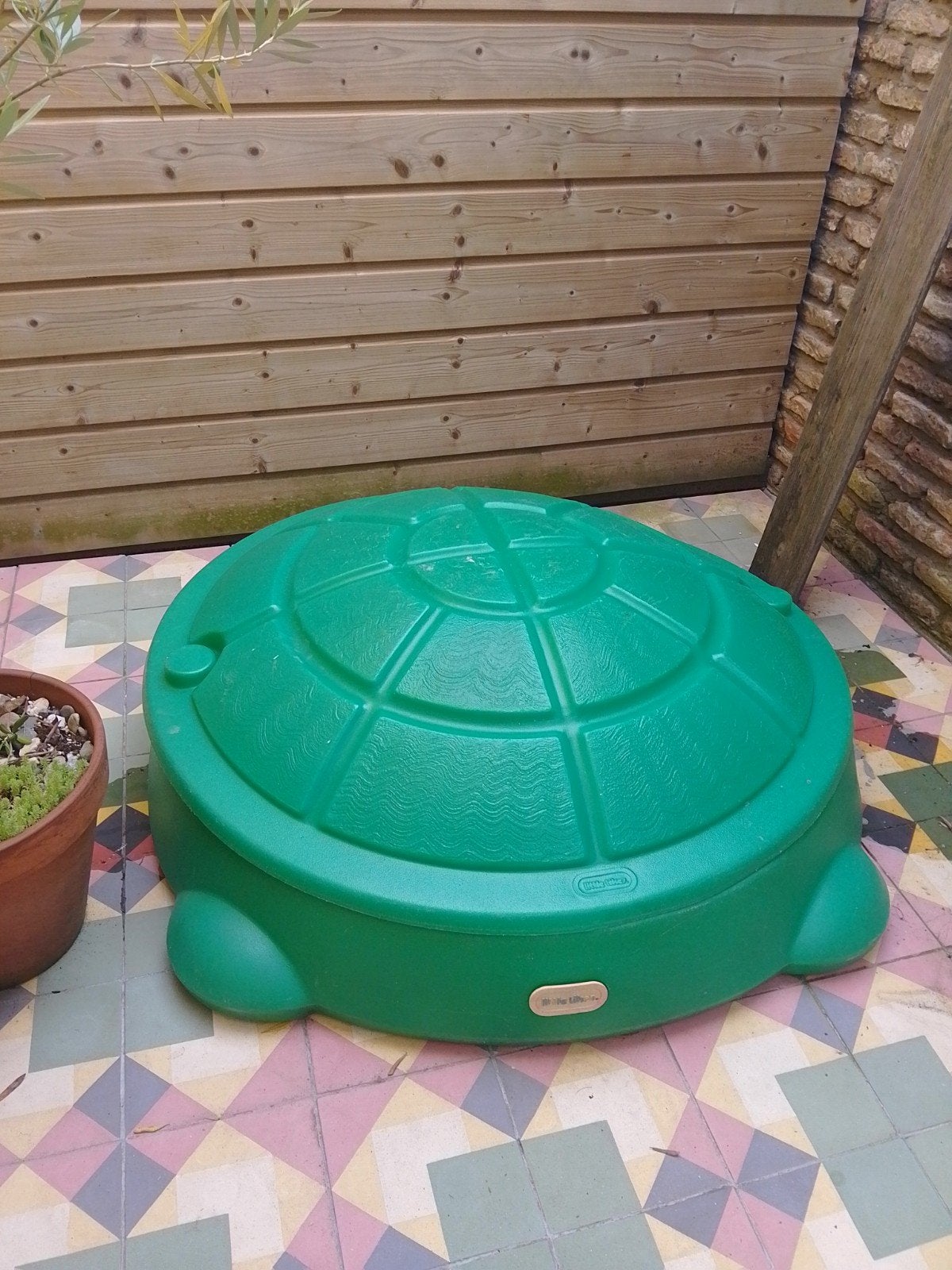 Schildpad zandbak voor kinderen - gratis ophalen, Kinderen en Baby's, Speelgoed | Buiten | Zandbakken, Ophalen, Gebruikt