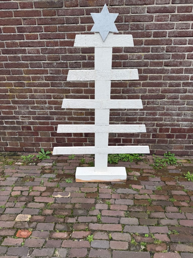 Houten kerst boompje, Ophalen, Gebruikt