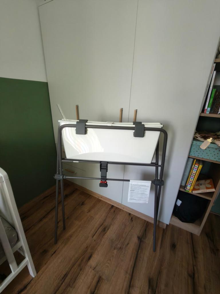 Stokke Flexi Bath met standaard en newborn support, Zo goed als nieuw, Badje, Standaard, Ophalen