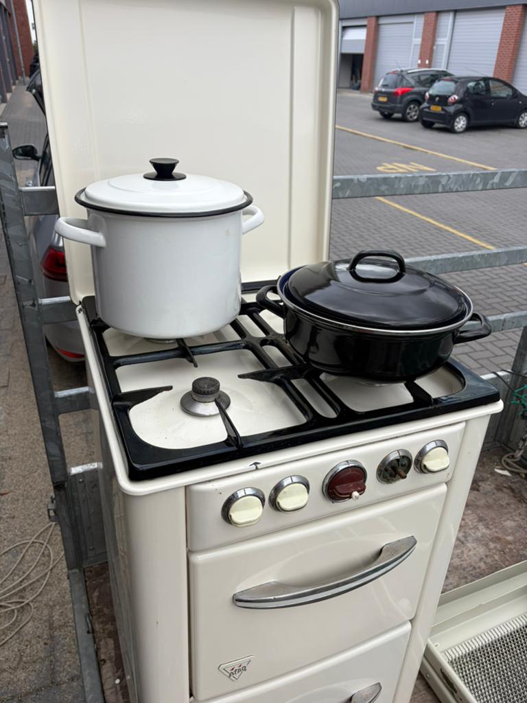 Vintage ATAG Fornuis – Volledig Werkend –Zeldzaam Model H445, Ophalen, Gebruikt, 4 kookzones, Gas