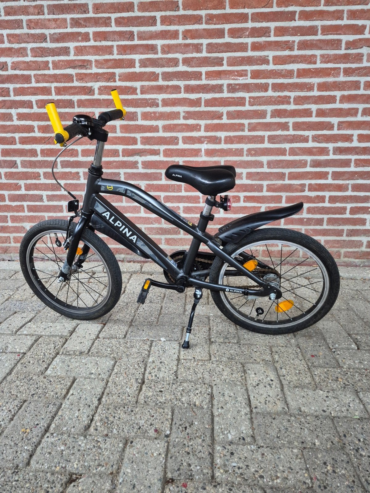Alpina jongensfiets 18 inch, Ophalen, Terugtraprem, Gebruikt, Alpina