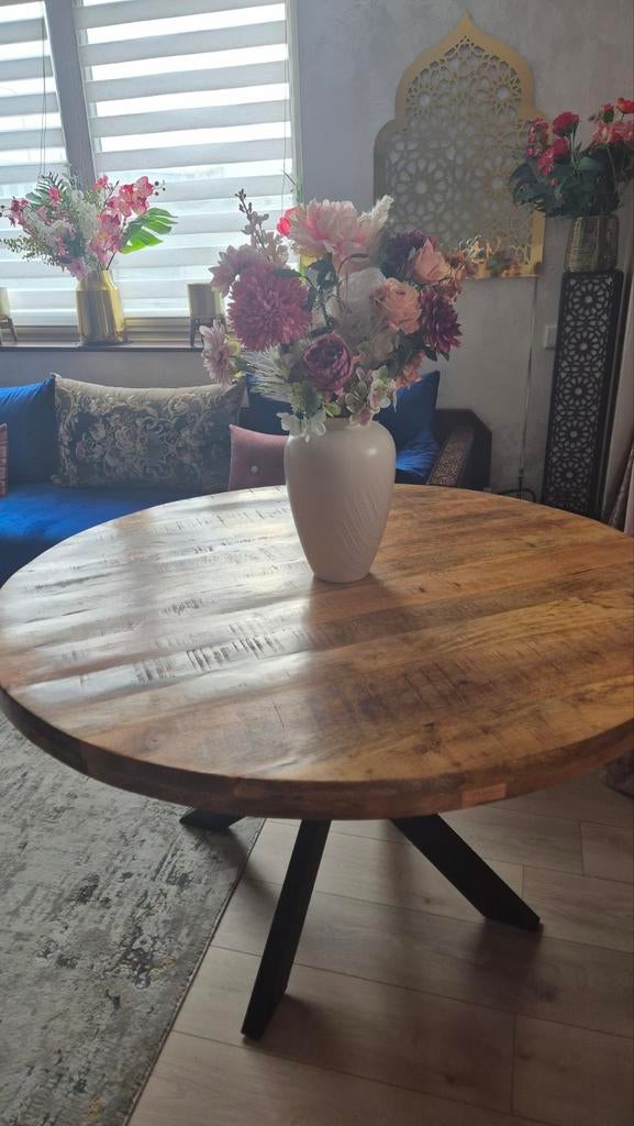 Rond tafel, 100 tot 150 cm, Zo goed als nieuw, Minder dan 50 cm, Rechthoekig
