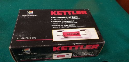 dumbells kettler nieuw, 2 kg, Ophalen of Verzenden, 'T Olde Gre-j, Info@toldegrej.nl, Endepoelstraat 20f Didam