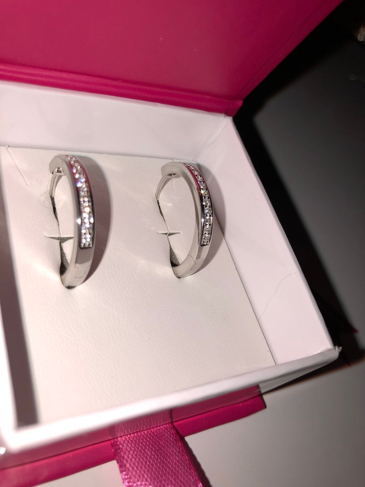 Zinzi NIEUW oorbellen 20mm, Sieraden, Tassen en Uiterlijk, Oorbellen, Wit, Nieuw, Ophalen of Verzenden, Zilver