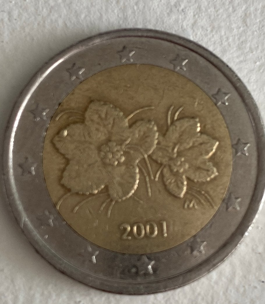 Zeldzame euromunt uit 2001, Ophalen, Finland, 2 euro