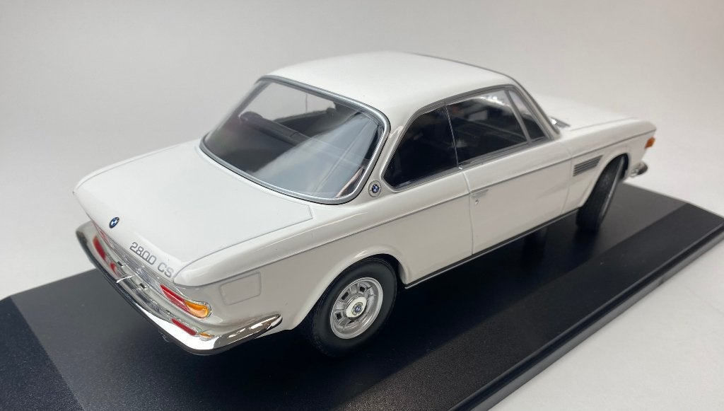 Minichamps 1:18 BMW 2800 CS 1968 Wit, Hobby en Vrije tijd, -, Nieuw, Ophalen of Verzenden, -