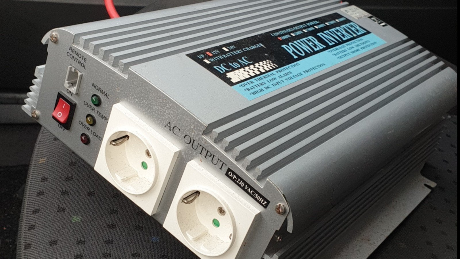 1000w Power Inverter DC 12V naar AC 230V omvormer, Ophalen of Verzenden, Nieuw