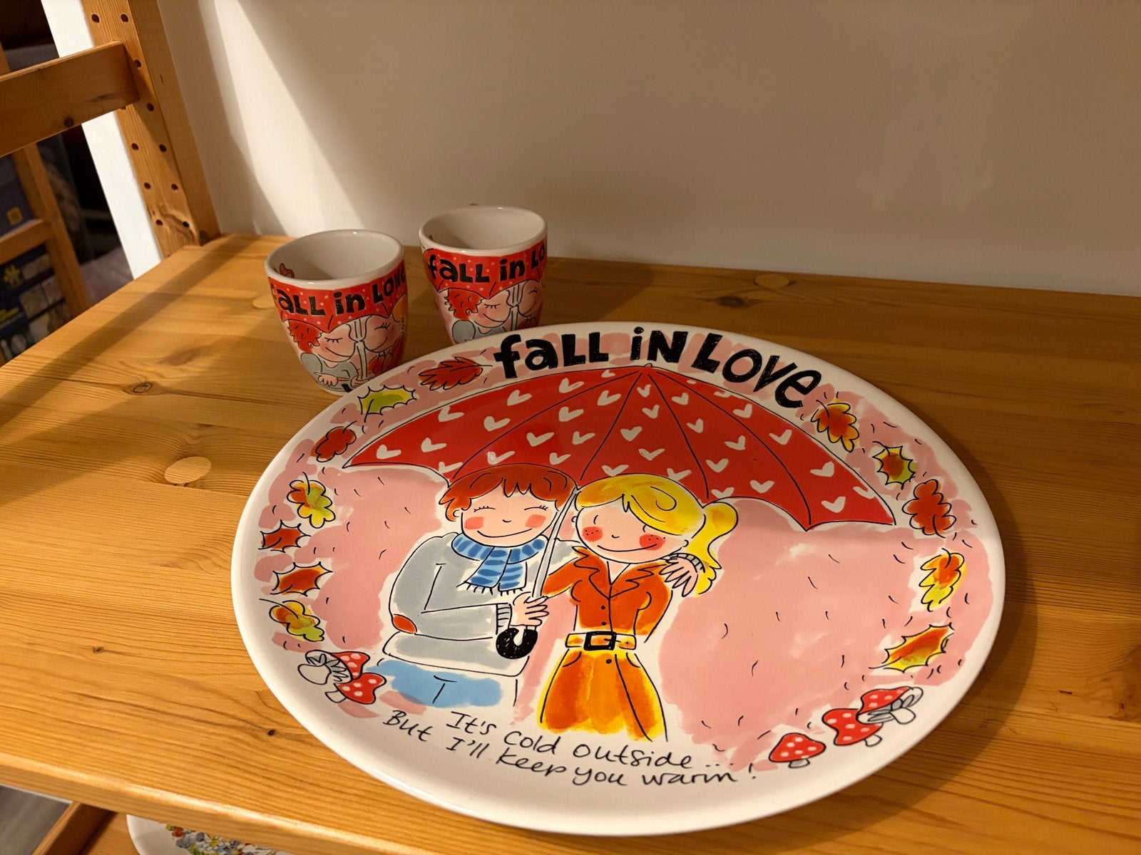 Blond Amsterdam Fall In Love Herfstservies, Ophalen, Zo goed als nieuw, Aardewerk, Blond Amsterdam