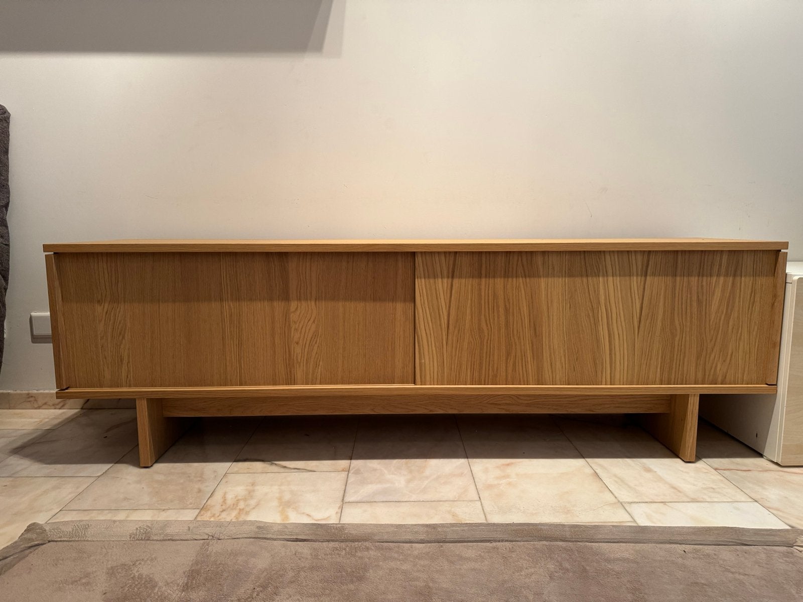 IKEA Stockholm 25 tv-meubel - z.g.a.n., Huis en Inrichting, Ophalen, 150 tot 200 cm, Eikenhout, Zo goed als nieuw