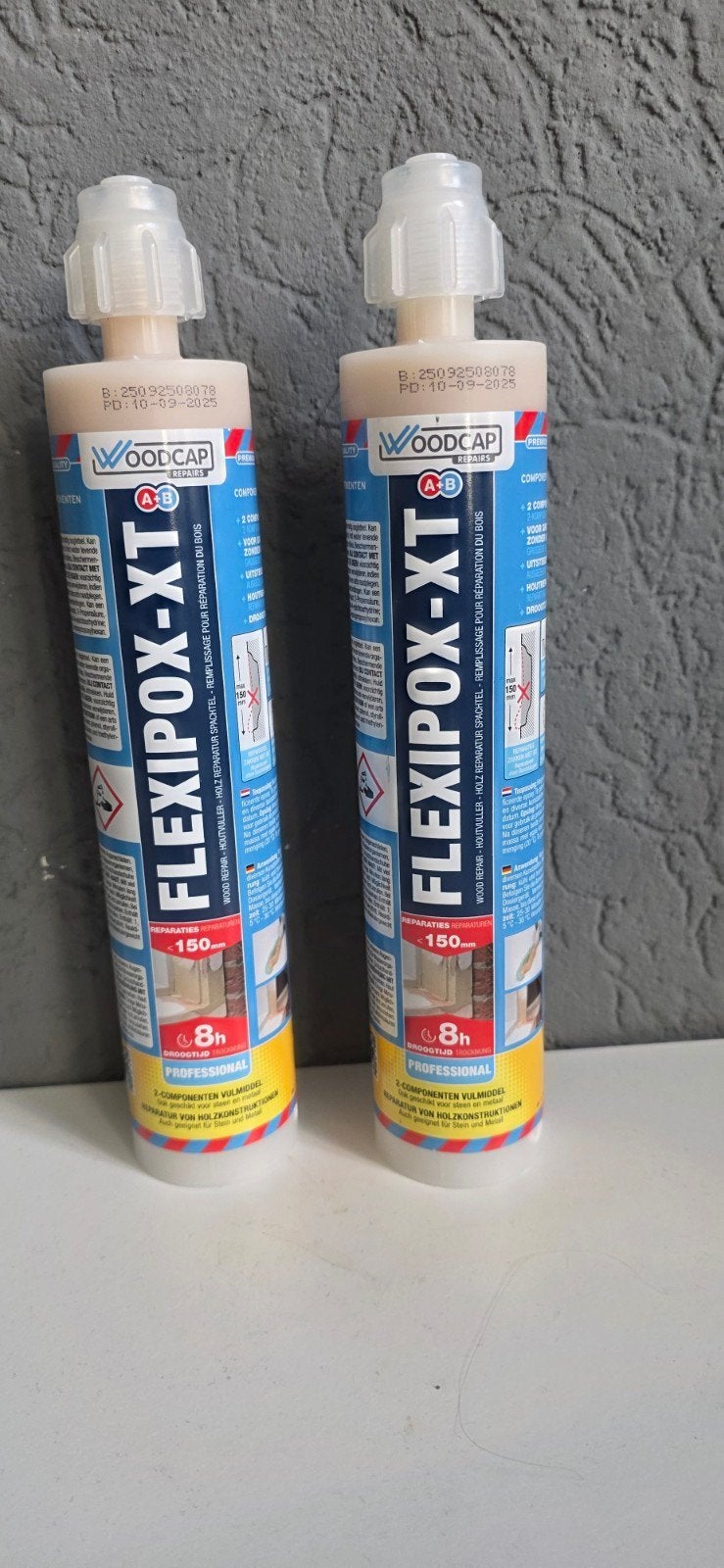 2x koker Woodcap Flexipox-XT Houtreparatiepasta (2 stuks), Ophalen of Verzenden, Nieuw