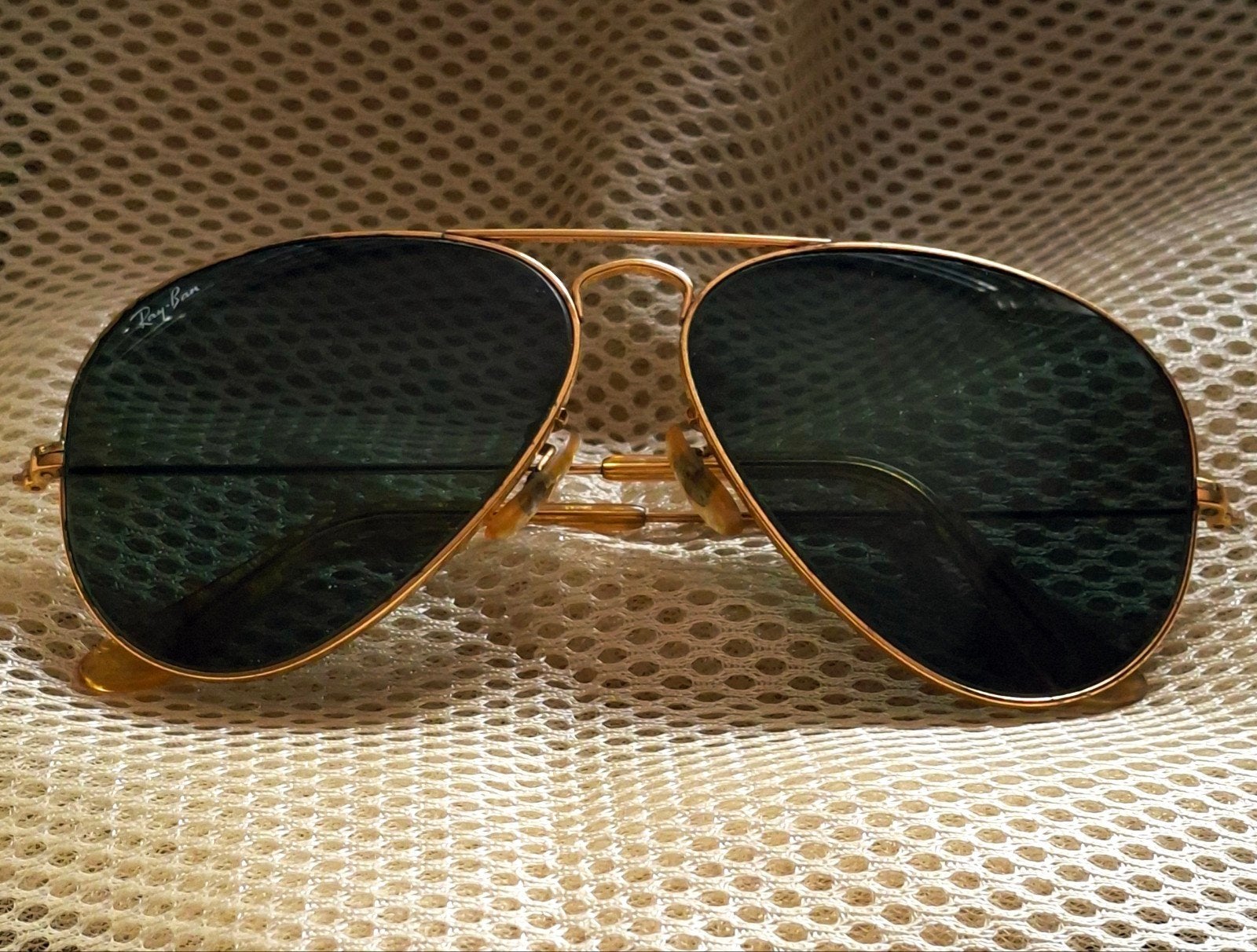 Ray-Ban Aviator Zonnebril - Vintage B&L USA, Ophalen, Gebruikt, Zonnebril, Overige kleuren