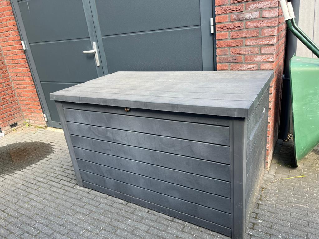 Keter Ontario Opbergbox - 870L - 147x83x86cm, Tuin en Terras, Ophalen, Zo goed als nieuw, Kunststof, Overige typen