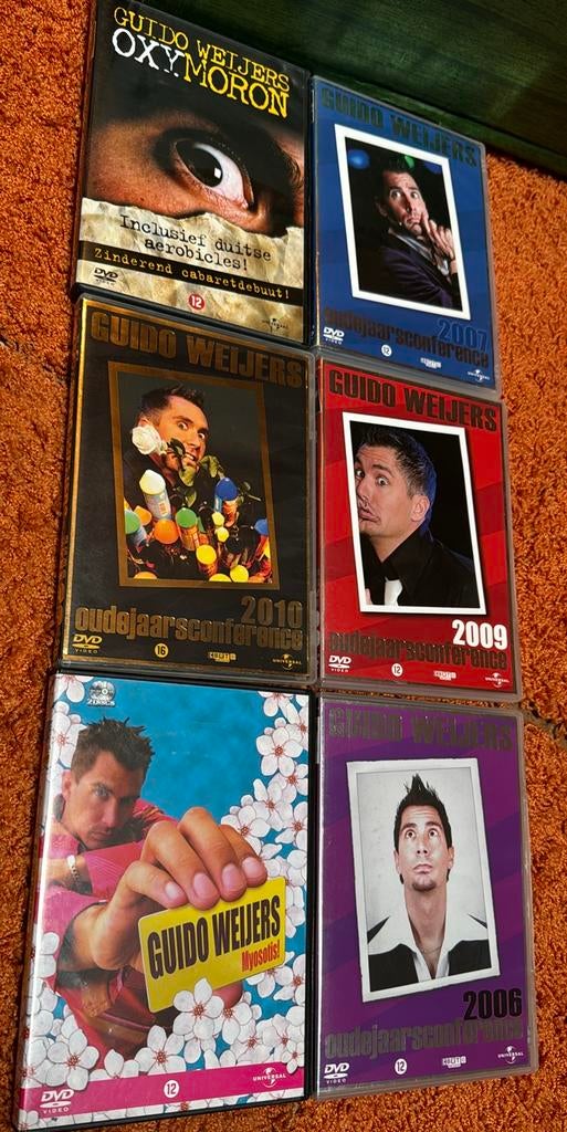 GUIDO WEIJERS DVDS, Alle leeftijden, Ophalen of Verzenden, Zo goed als nieuw, Stand-up of Theatershow