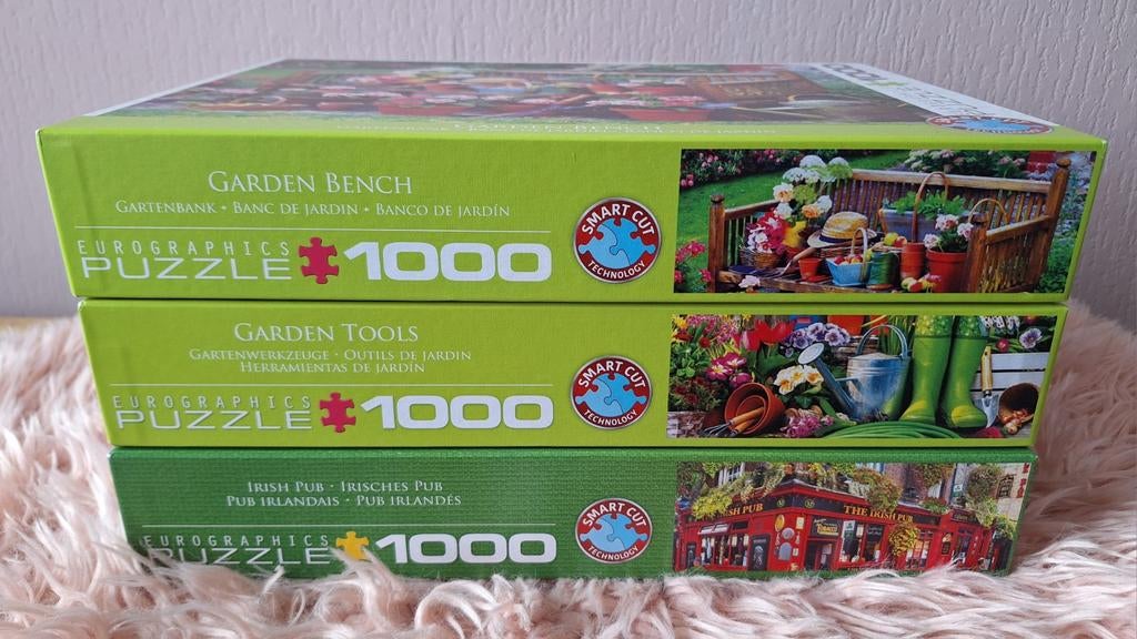 3 Eurographics puzzels 1000stukjes zgan, Hobby en Vrije tijd, Ophalen, Zo goed als nieuw