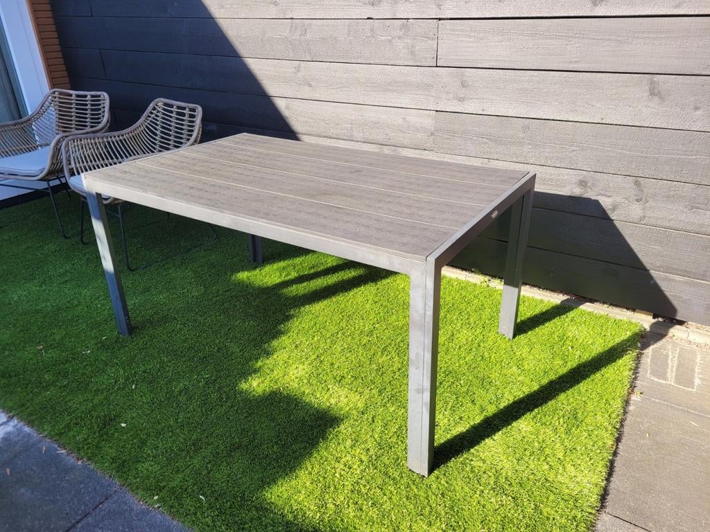 Mooie tuintafel Jysk, Tuin en Terras, Tuintafels, Ophalen, Gebruikt, Rechthoekig, Metaal