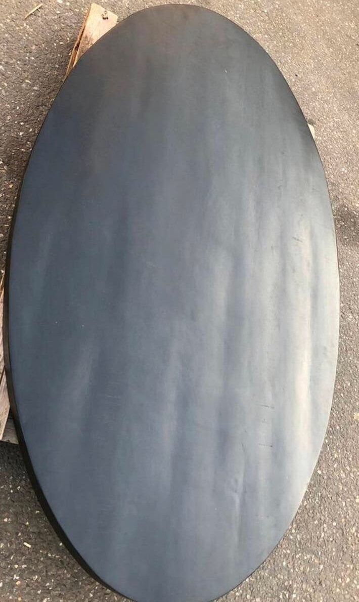 Ovaal tafelblad 240x110cm, Huis en Inrichting, Tafels | Eettafels, Ophalen, 100 tot 150 cm, Vijf personen of meer, Ovaal