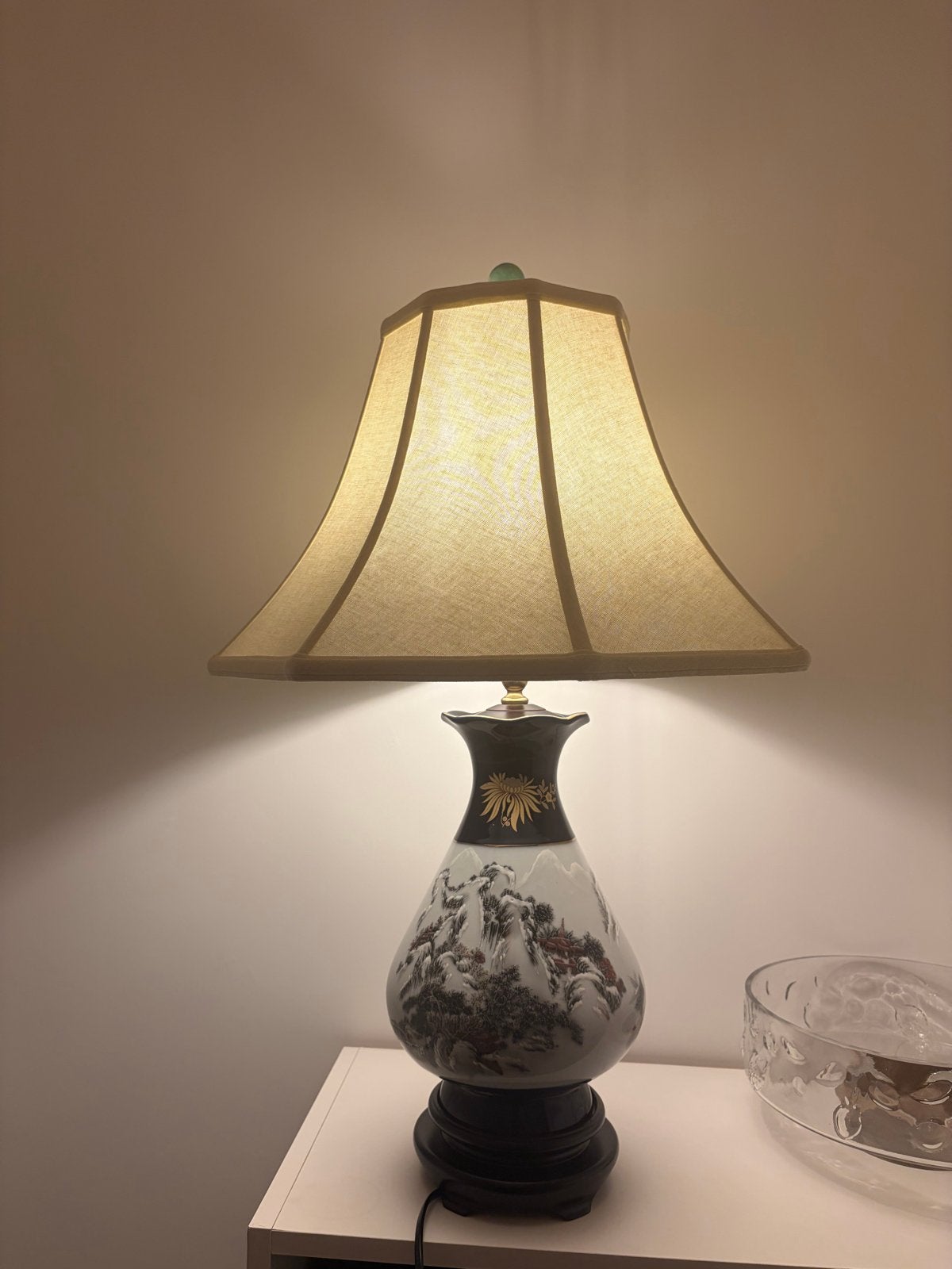 Chinese Tafellamp nieuw, Huis en Inrichting, Lampen | Tafellampen, Ophalen, Overige merken, Meerkleurig, Keramiek