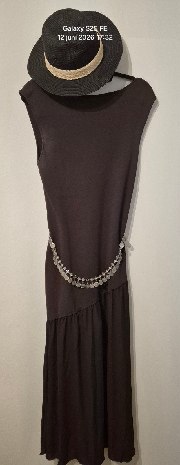 Riem met zilveren muntjes, boho stijl, Sieraden, Tassen en Uiterlijk, Kettingen, Ophalen of Verzenden, Nieuw, Zilver, Overige materialen