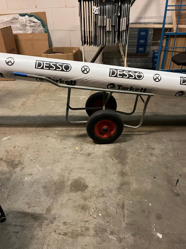 Rolwagen tapijtkar transportwagen, 100 liter of meer, Ophalen, Zo goed als nieuw, Transportkar