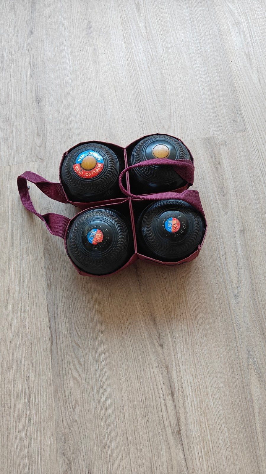 Vintage Tyrolite Lawn Bowls Set - Taylor-Rolph Co. Ltd., Ophalen, Gebruikt