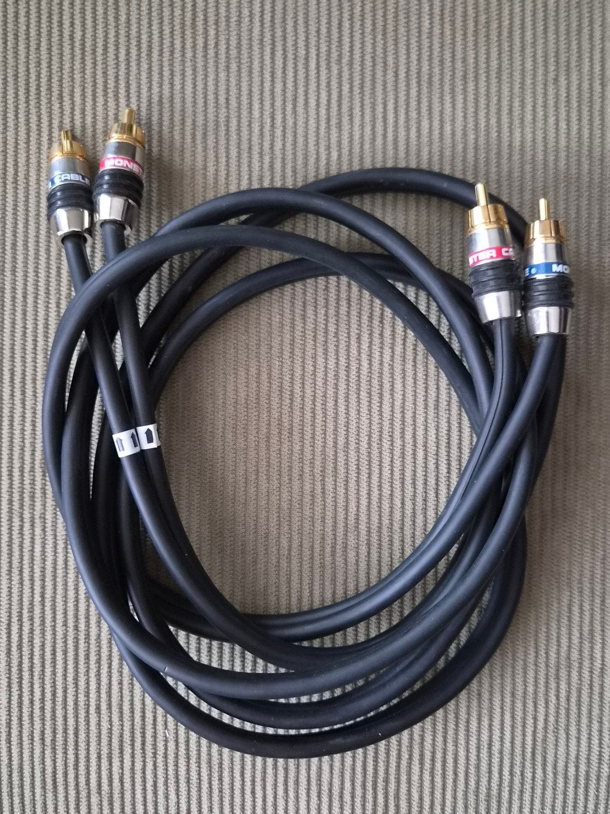 Monster RCA Audiokabel Interlink 250 met tulp male 24K Gold, Ophalen of Verzenden, Nieuw, 2 tot 5 meter, Interlink-kabel