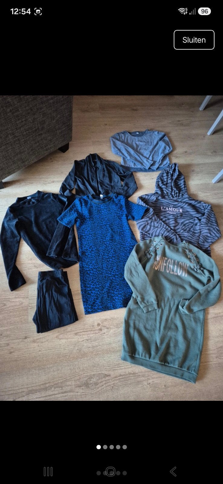 kledingpakket 146/152, Ophalen of Verzenden, Gebruikt, Meisje, Trui of Vest