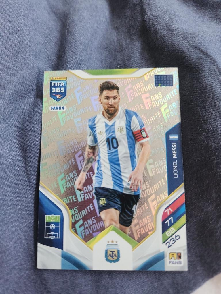 Messi kaart, Hobby en Vrije tijd, Stickers en Plaatjes, Ophalen of Verzenden, Plaatje