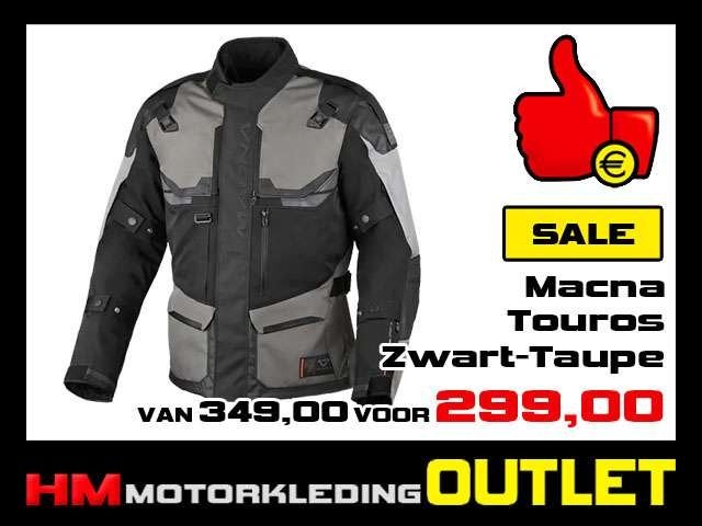 Textiel motorjas Macna Touros All-Season - Zwart-Taupe, Motoren, Info@huybersmotoren.nl, Jas | textiel, HM - Sale, NL