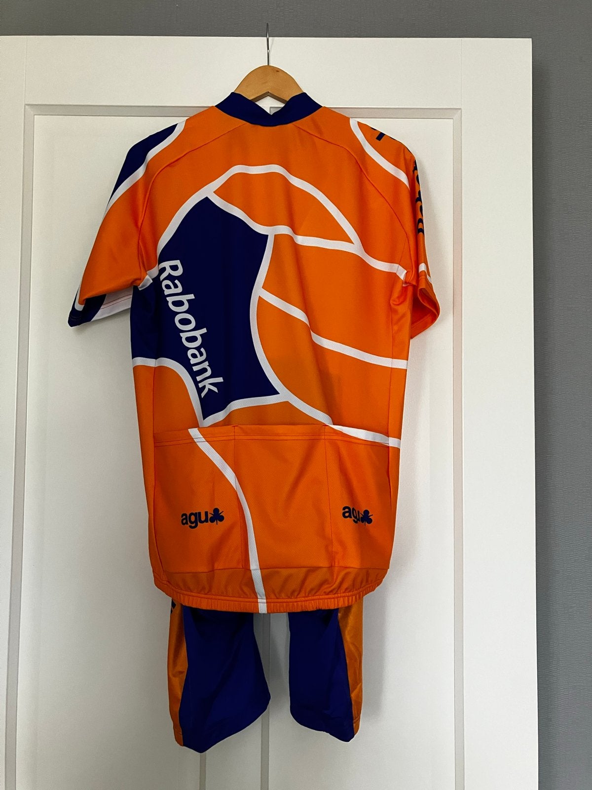 Rabobank AGU Wielrenners tenue - Maat L, Ophalen of Verzenden, Zo goed als nieuw, Helm