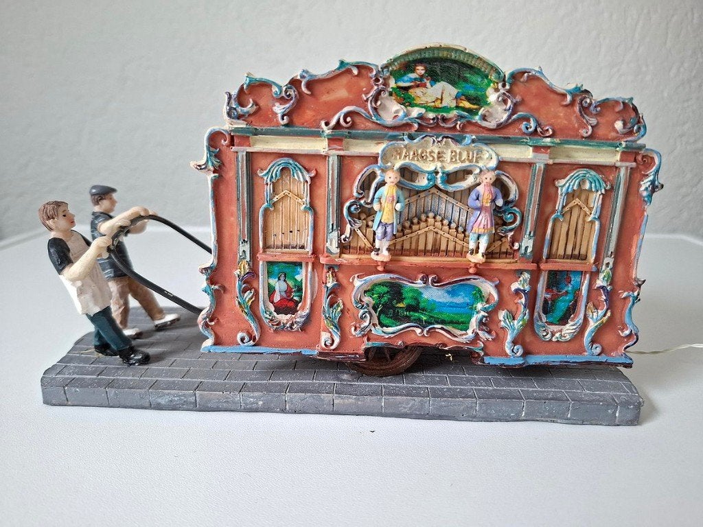 Kerstdorp miniatuur Draaiorgel, Diversen, Ophalen, Gebruikt