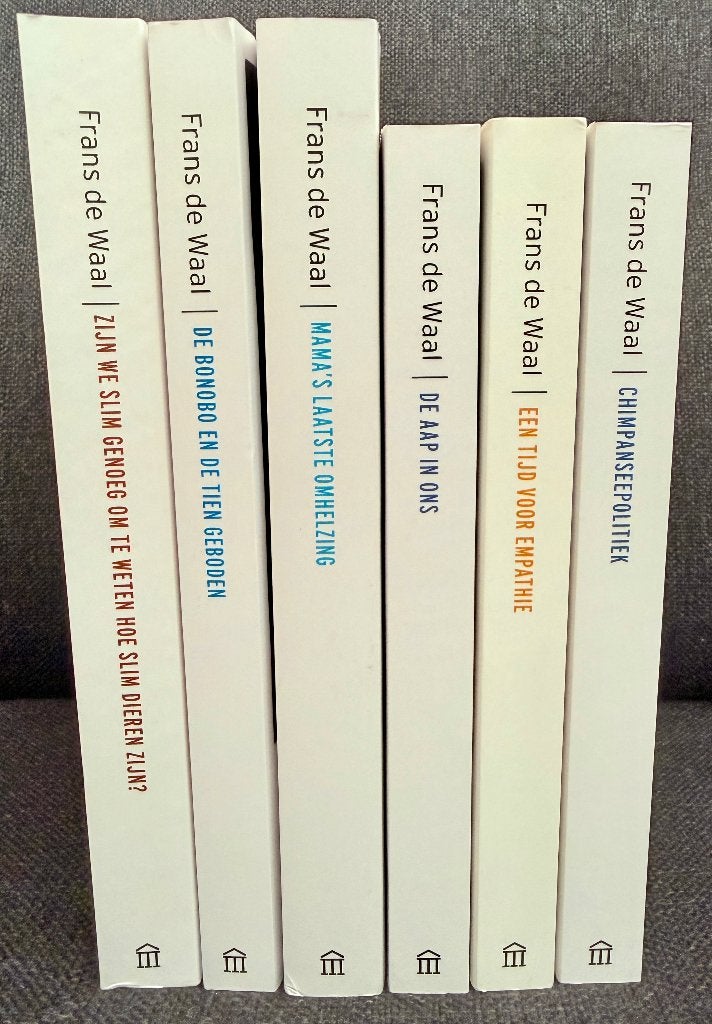 Zes nieuwe boeken van Frans de Waal over primaten, Boeken, Nieuw, Ophalen of Verzenden, Natuur algemeen, Frans de Waal