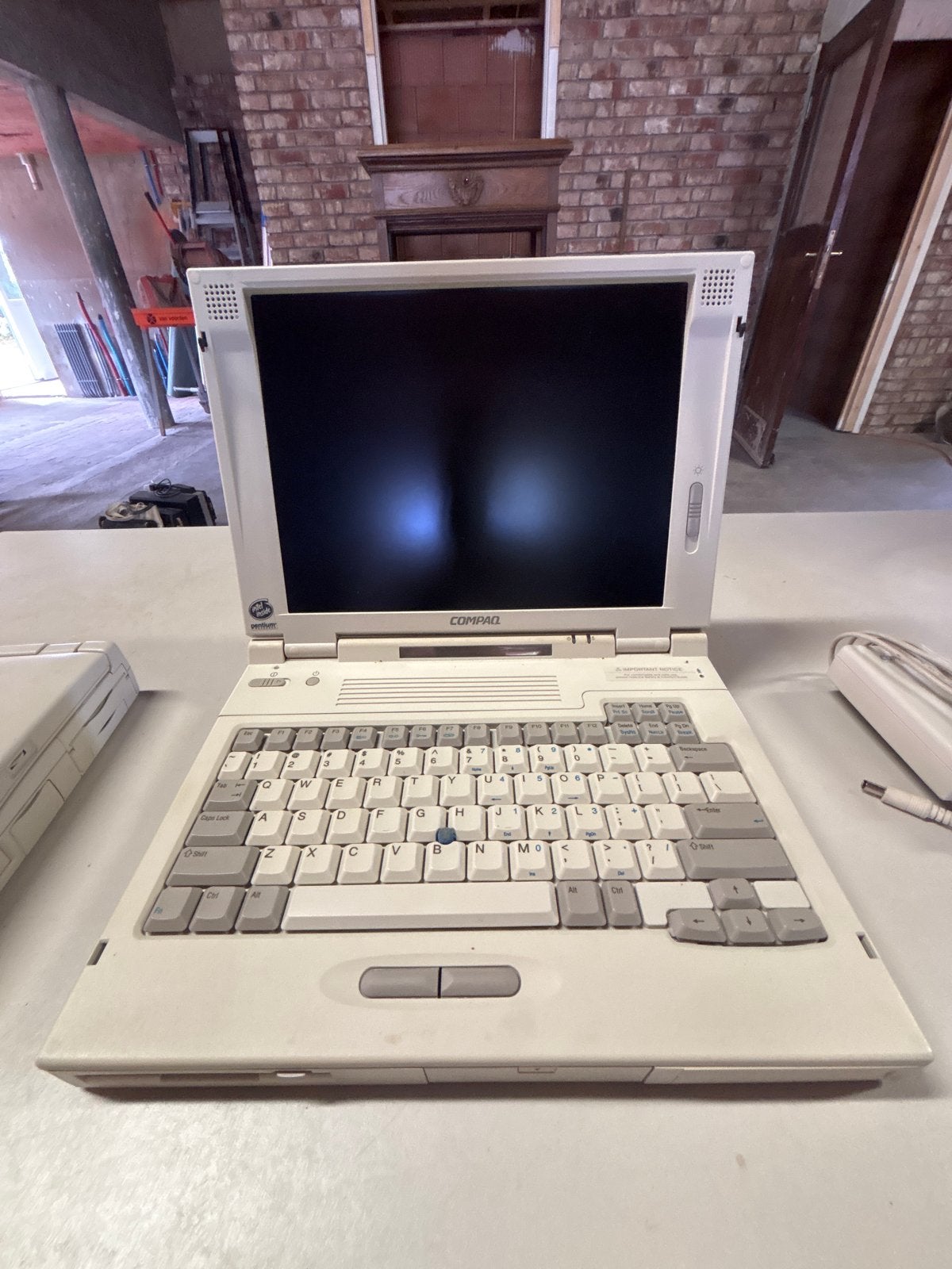 Compaq LTE 5380 Vintage Laptop - Werkend met BIOS-fout, Computers en Software, Vintage Computers, Ophalen