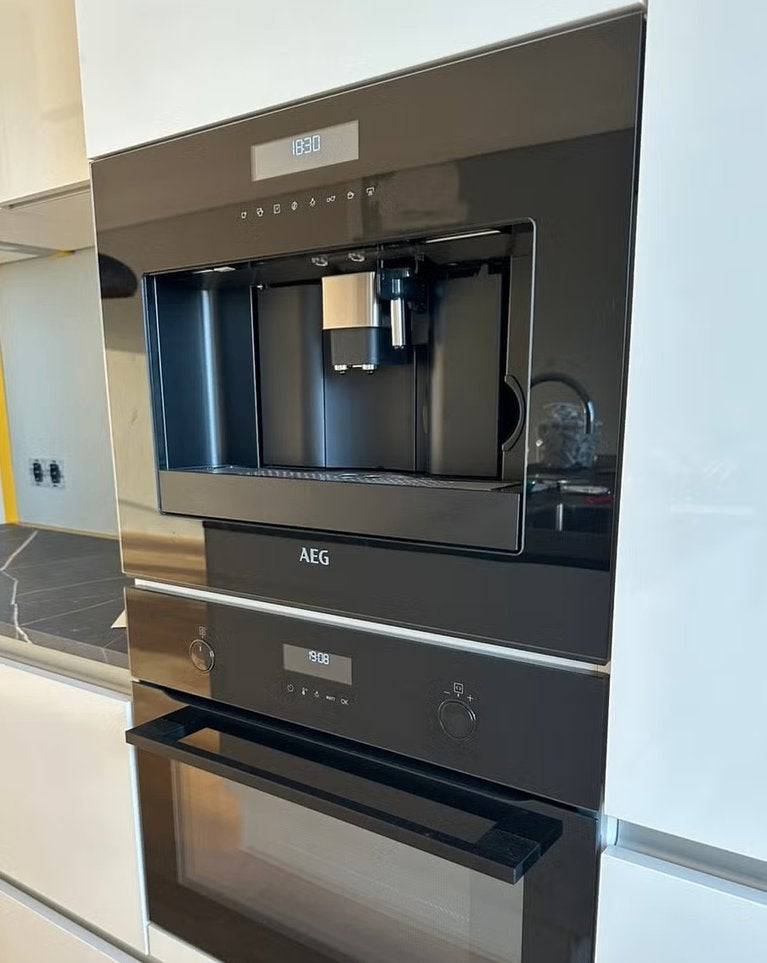 AEG KKE884500B inbouw koffiemachine, Ophalen, Gebruikt, Koffiemachine, Koffiebonen