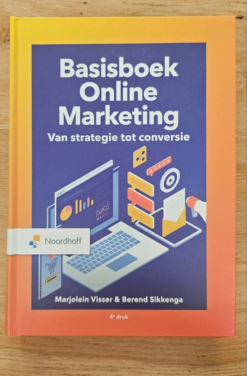 Basisboek Online Marketing 4e druk, Zo goed als nieuw, Gamma, Marjolein Visser & Berend Sikkenga, HBO