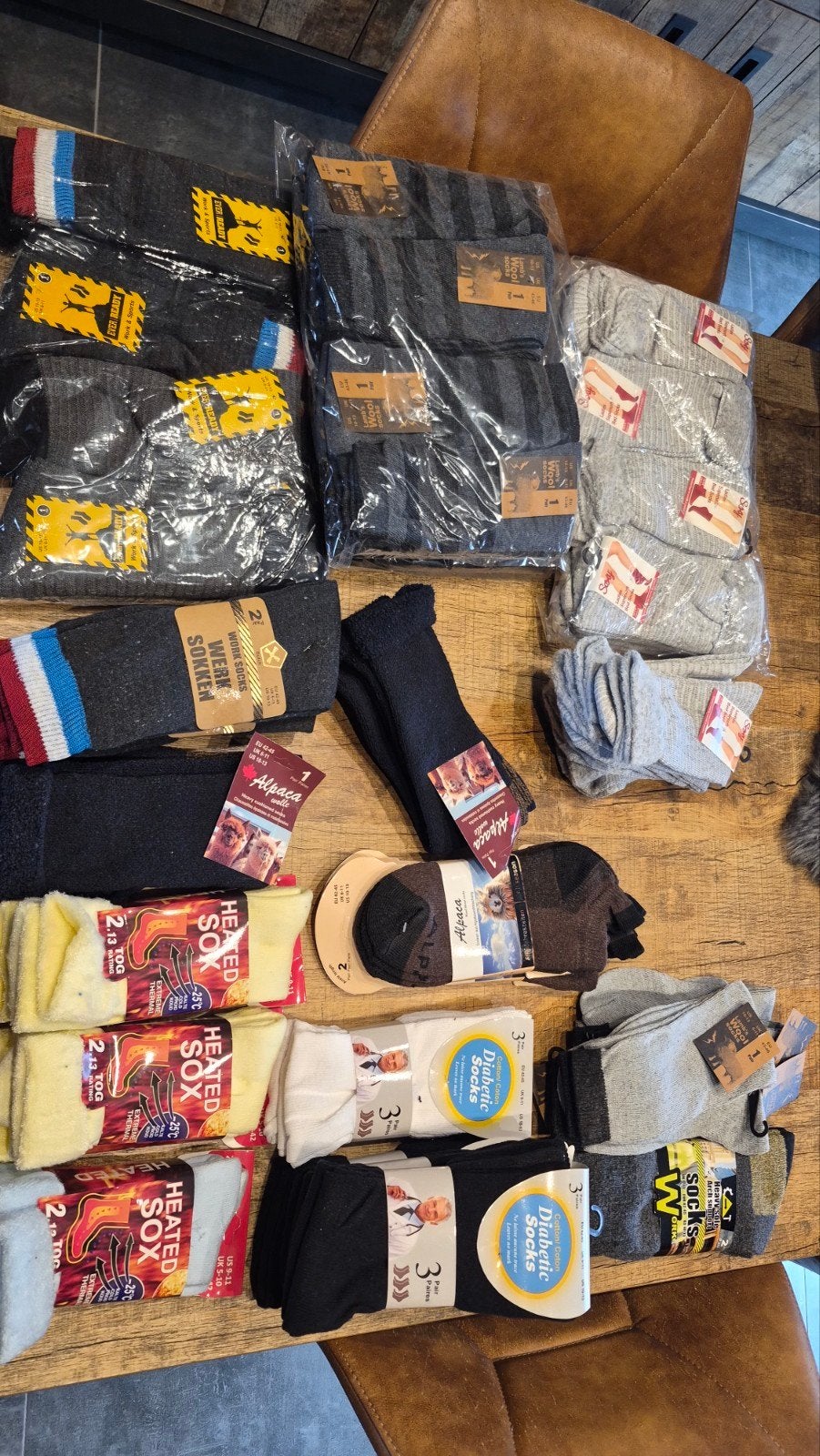 100 paar nieuwe kousen - Diverse soorten en maten, Kleding | Dames, Sokken en Kousen, Sokken en Kniesokken, Overige kleuren, Nieuw